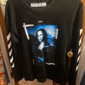 Off-White Black and Blue Mona Lisa Sweatshirt